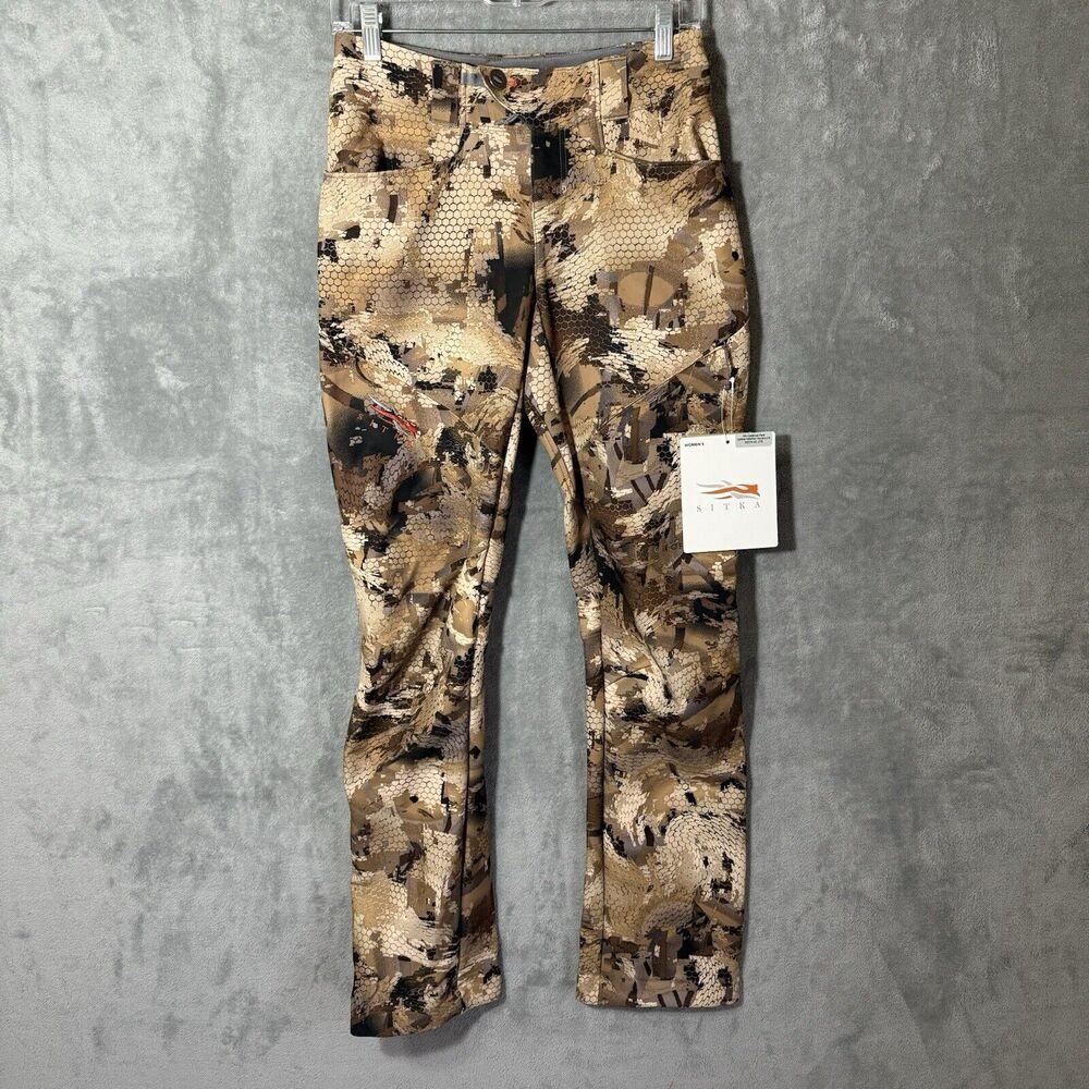 NWT Sitka Pants Womens 27 Cadence Gore Optifade Concealment Camo Waterfowl Marsh